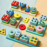 Brinquedo Educativo Encaixe Divertido 17 Peças MDF Infantil Terapêutico