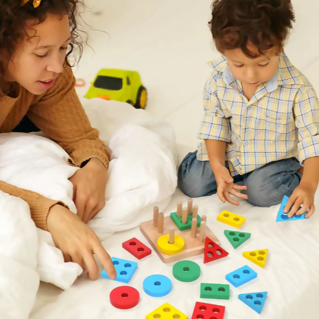 Brinquedo Educativo Encaixe Divertido 17 Peças MDF Infantil Terapêutico