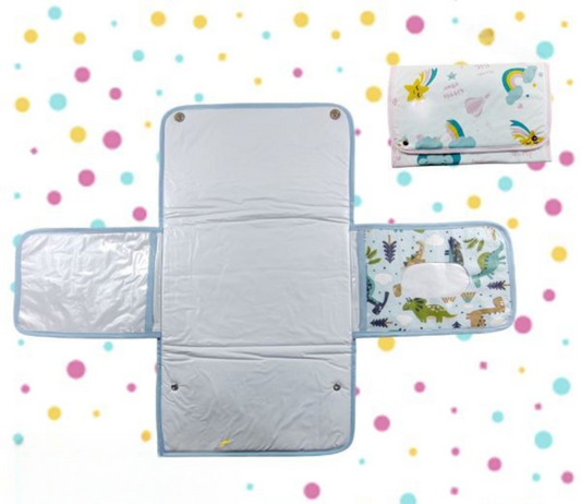 Trocador Portátil Impermeável para Bebê – Dobrável, Higiênico e Confortável