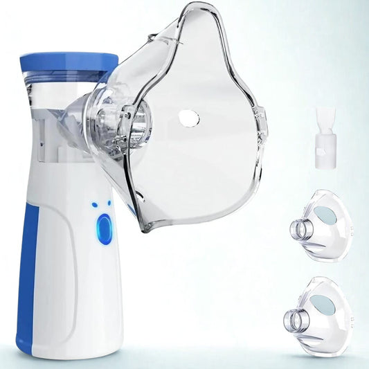 Nebulizador Portátil Silencioso para Crianças e Adultos – Inalação Eficiente em Qualquer Lugar