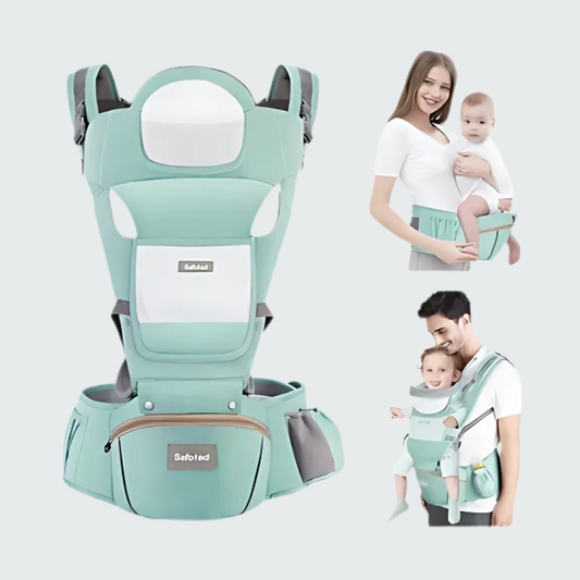 Canguru Ergonômico 3 em 1 com Banco de Cintura – Para Bebês até 3 Anos