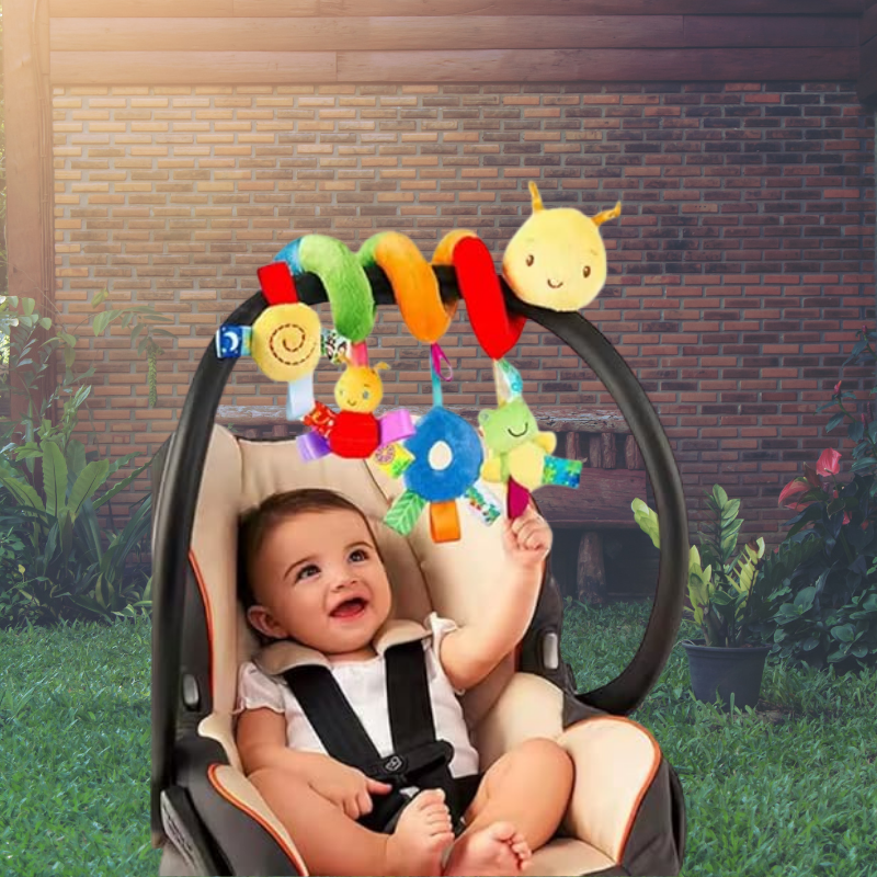 Móbile Espiral Centopeia para Carrinho, Berço e Bebê Conforto