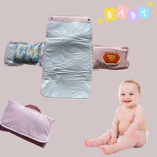 Trocador Portátil Impermeável para Bebê – Dobrável, Higiênico e Confortável