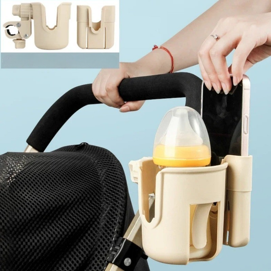 Porta-Copos 2 em 1 para Carrinho com Suporte de Celular