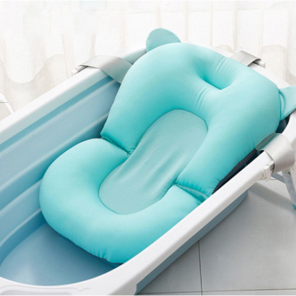 Almofada De Banho Infantil Antiderrapante Banheira Bebê Regulável Trava Secagem Flutuante Flexível ref: 8620