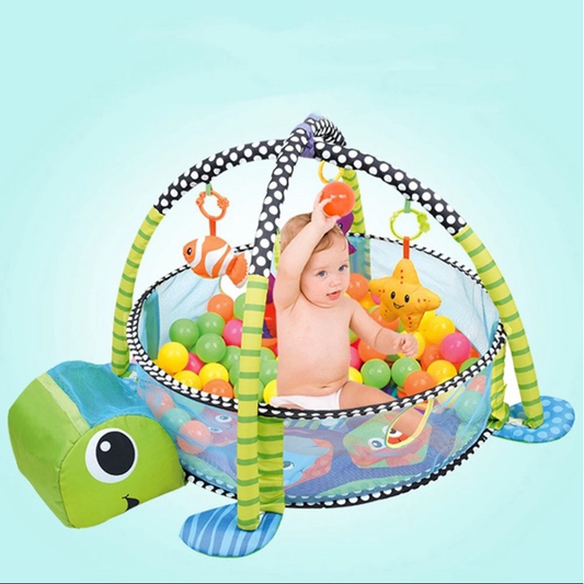 Tapete de Atividades Infantil Ginásio com Bolinhas Tartaruga .