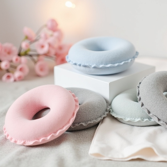 Kits - Rosquinha de Amamentação - Protetor 100% Algodão