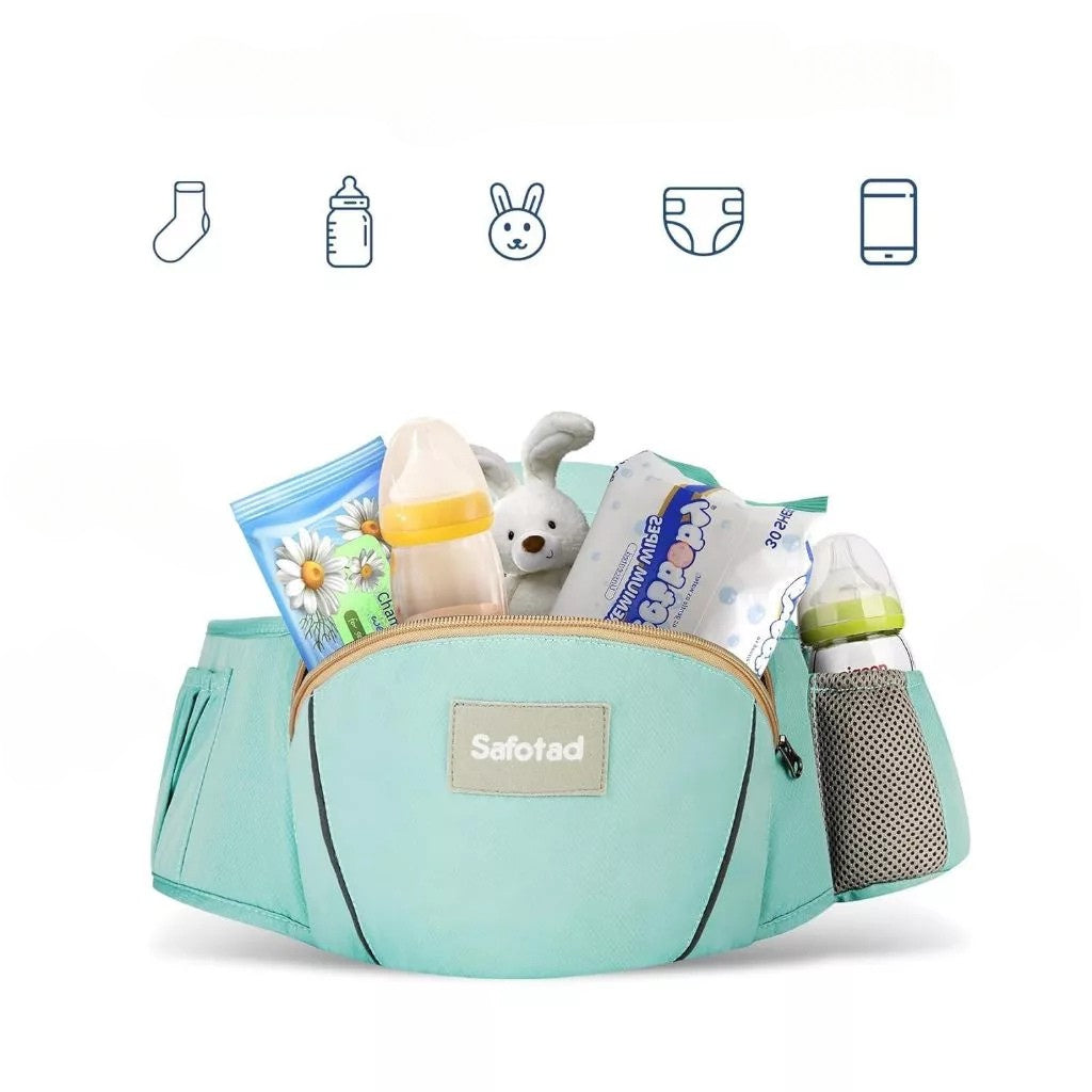 Canguru Ergonômico 3 em 1 com Banco de Cintura – Para Bebês até 3 Anos