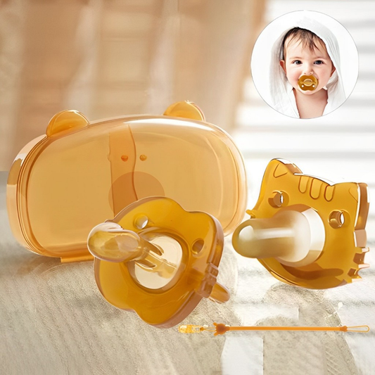 Chupeta Simuladora de Mamilo – Silicone Seguro Para Bebês
