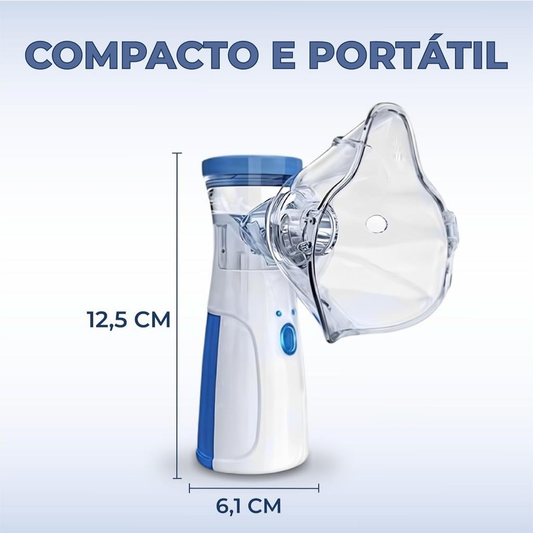 AIQUE Nebulizador Portátil Mini Inalador Silencioso Ultra-sônico Automático para Adultos e Crianças