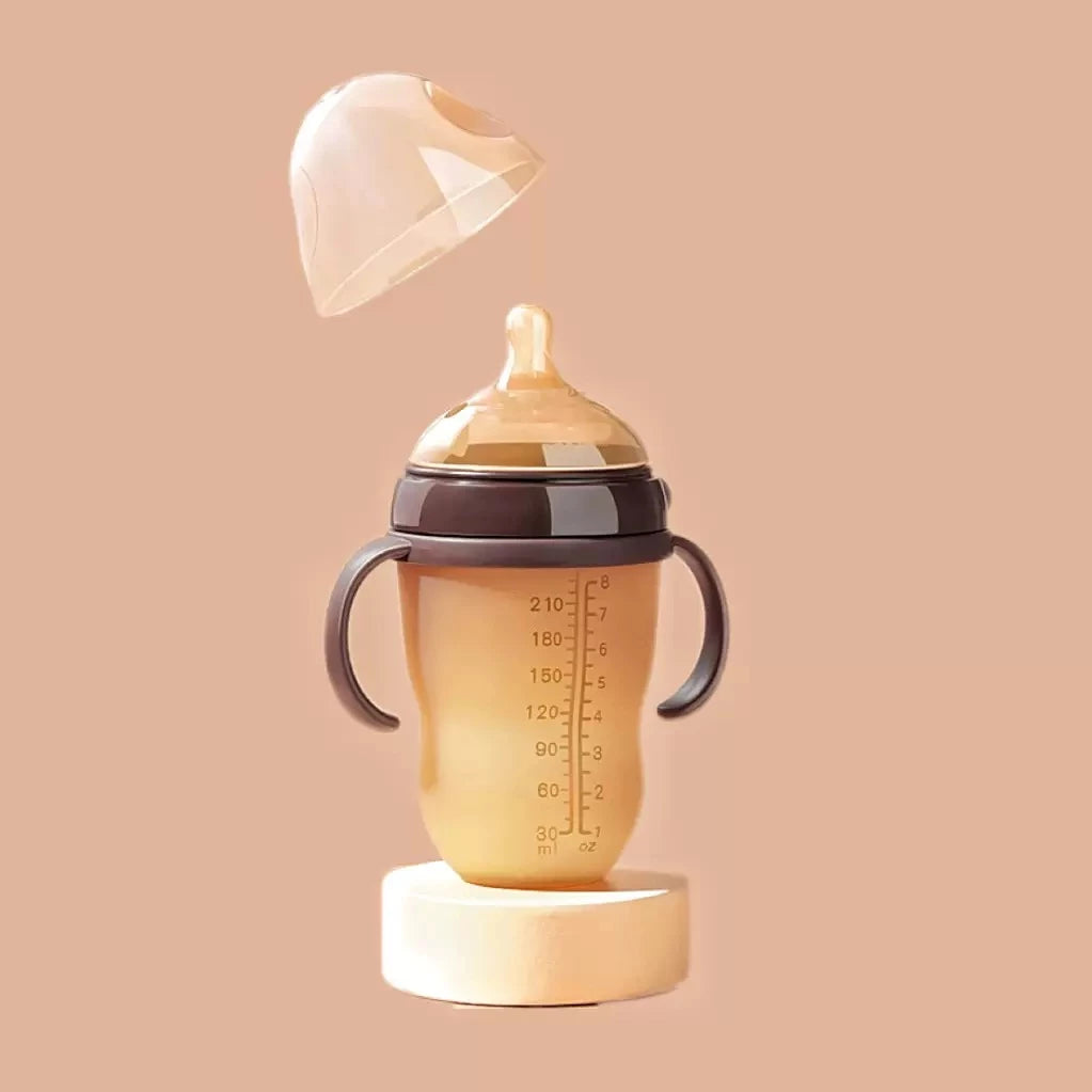 Mamadeira de Silicone que Imita o Seio Materno – 150ml e 240ml para Bebês de 0 a 36 Meses