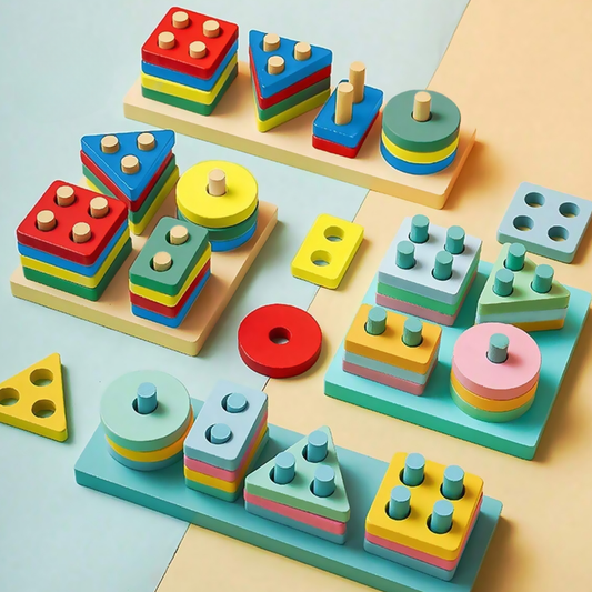 Brinquedo Educativo Encaixe Divertido 17 Peças MDF Infantil Terapêutico
