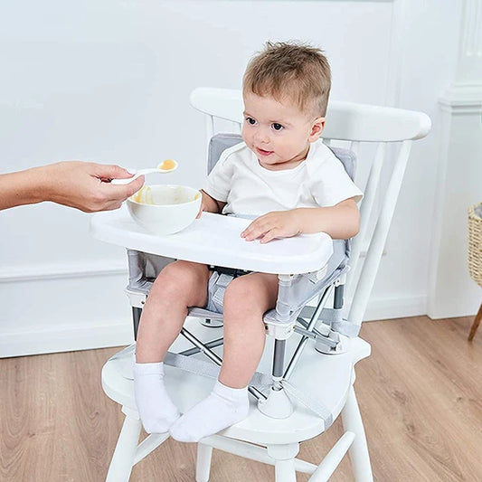 Cadeira Portátil Dobrável para Bebê com Cinto de Segurança