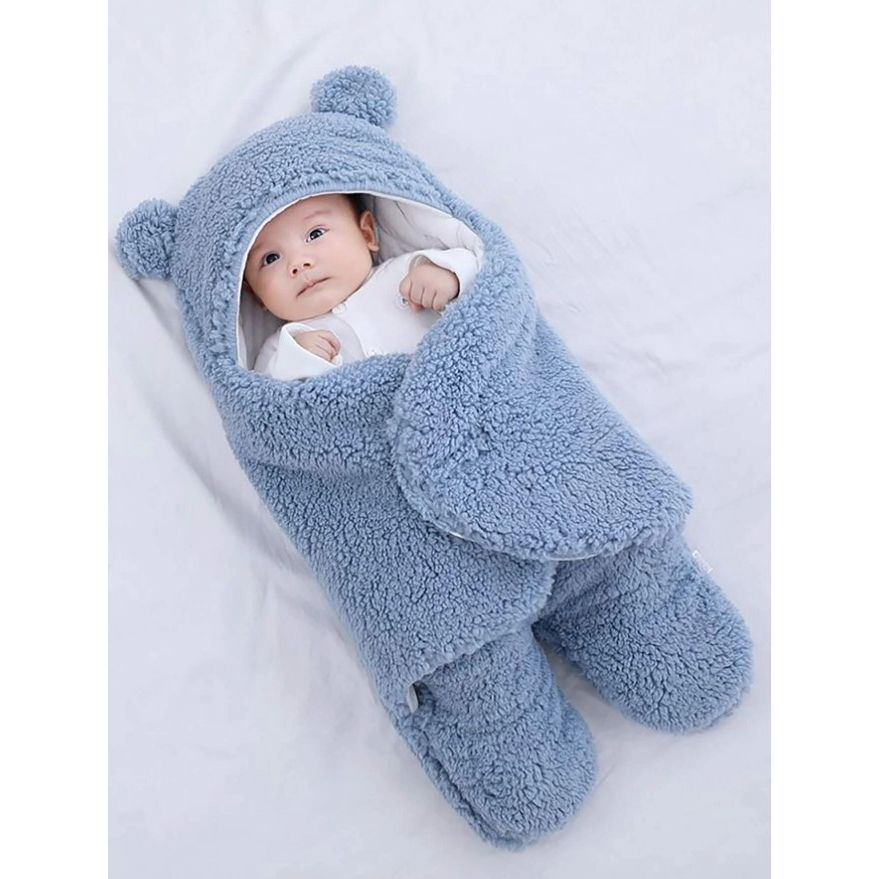 Saco de Dormir para Bebê com Sherpa - Charutinho Aconchegante