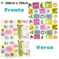 Tapete de Atividades Infantil Térmico Dobrável 200x150cm – Impermeável, Dupla Face e Antialérgico
