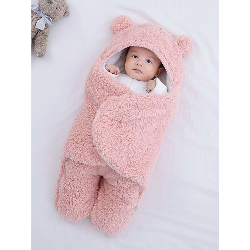 Saco de Dormir para Bebê com Sherpa - Charutinho Aconchegante