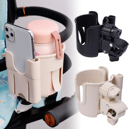 [Featured] Porta-Copos Para Carrinho De Bebê-Anti-Derrapante , Destacável , 360 ° Rotativo , Universal-Suporte Telefone Celular-Garrafas De Enfermagem Bebidas-Acessórios Carrinhos De Passeio